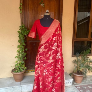 Pure traditional silk saree | pattu saree | sari with blouse set | silk sari blouse |sarees USA |soft silk saree with blouse