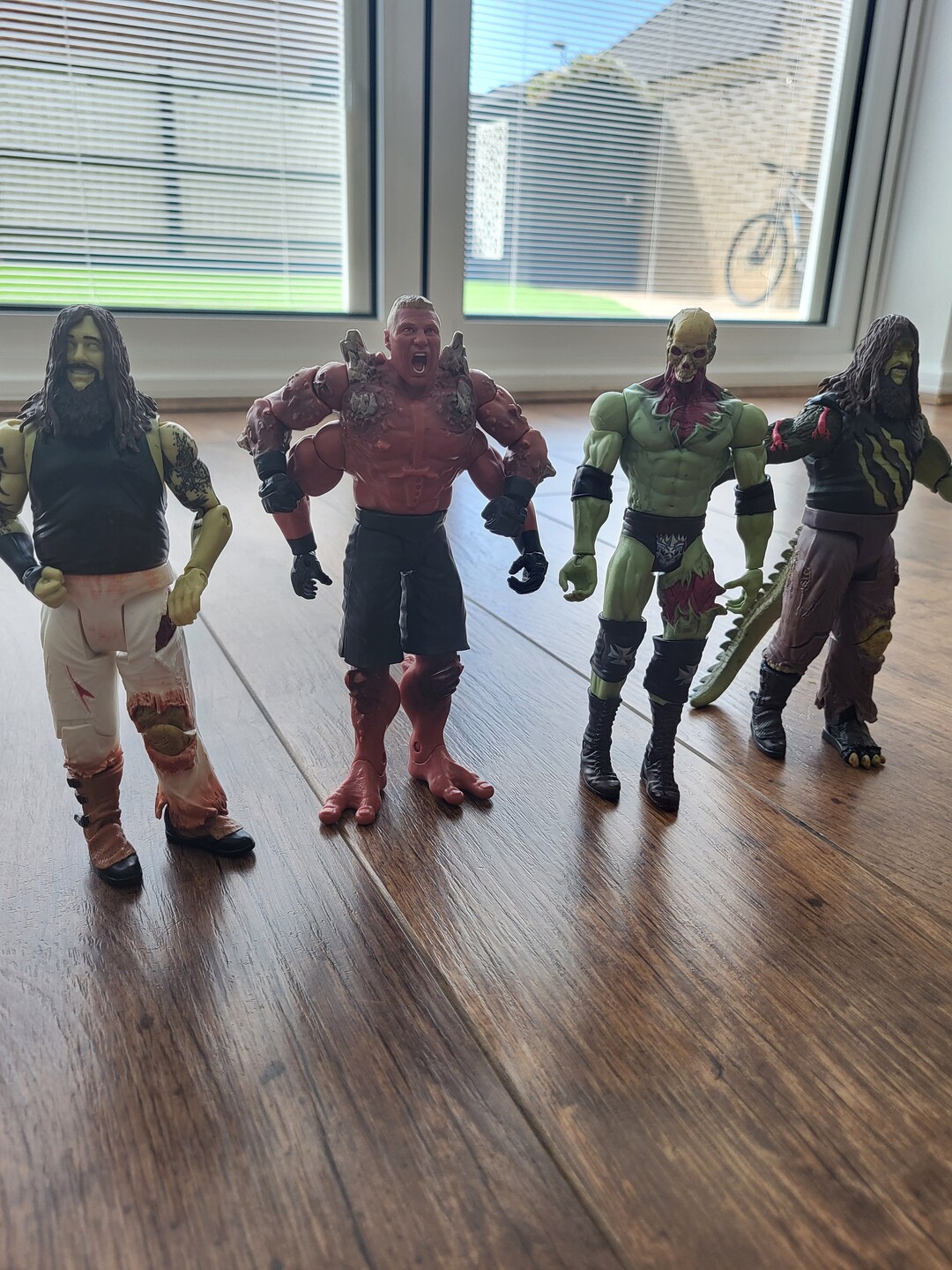 WWE Zombie Figures 2 Bray Wyatts Triple H and Brock Lesnar Etsy