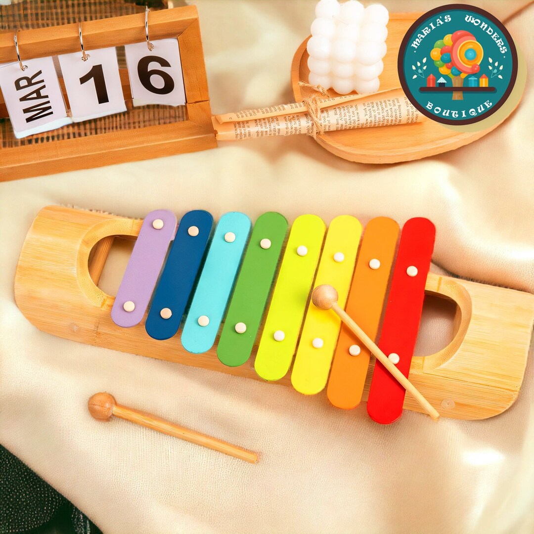 Wooden Xylophone Montessori Toys Montessori Xylophone Etsy
