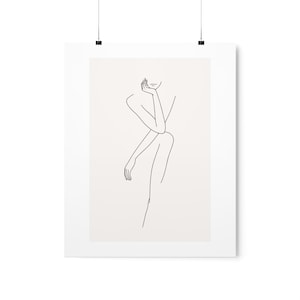Abstract Feminine Silhouette Wall Art