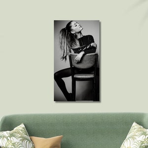  VCLUST Ariana Grande Poster Vintage Music Poster Art Decor  Painting Aesthetic Wall Art Canvas for Bedroom Decor 12x18inch(30x45cm)  Style: Posters & Prints