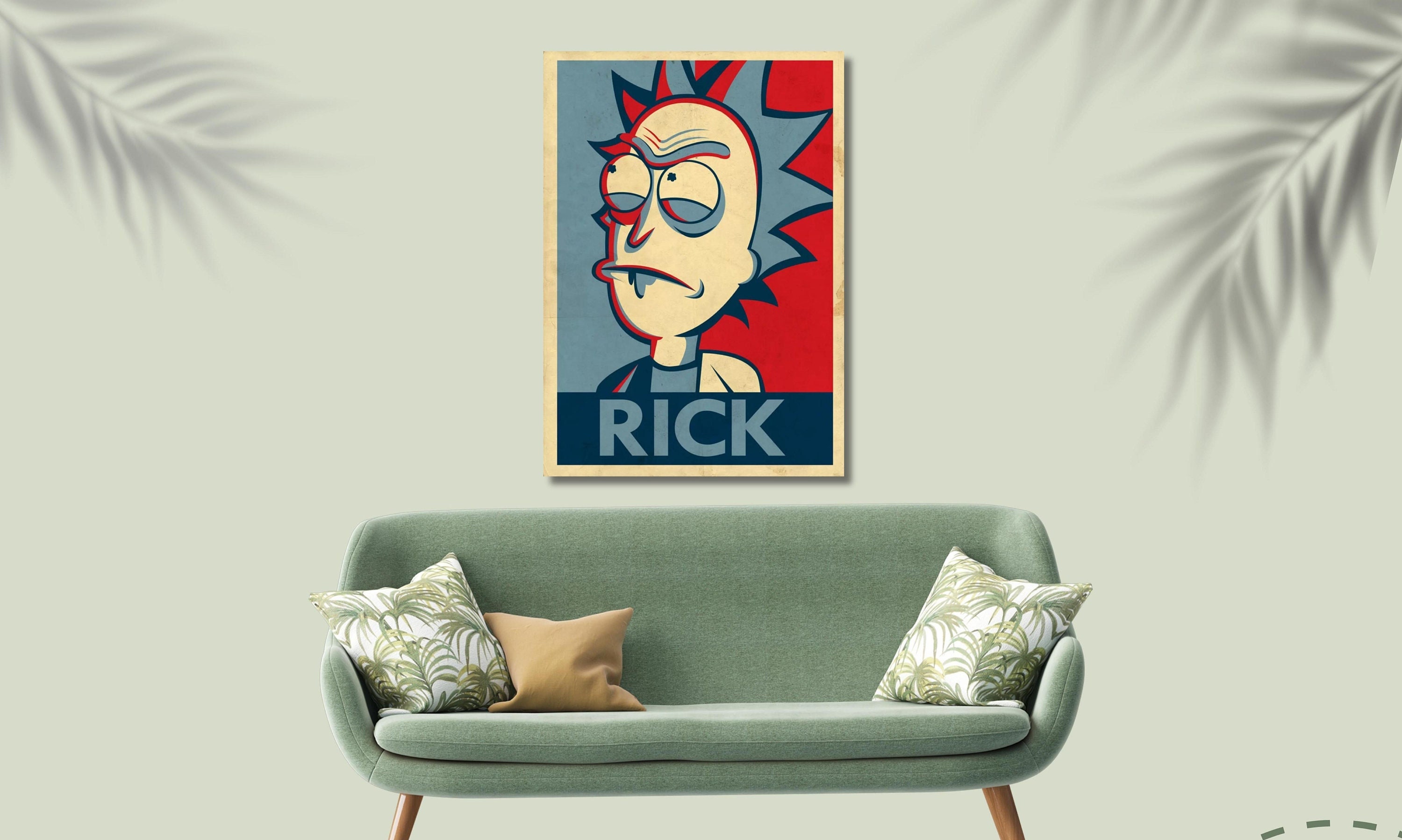 POSTER STOP ONLINE Rick and Morty Framed TV Show Poster (Season Key Art) (Size 24 x 36)