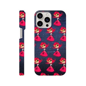 Niffty Hazbin Hotel dark slim Phone Case, Vibrant Cartoon Character Design, Protective & Stylish Accessory for Smartphones