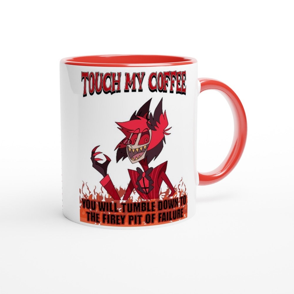 Alastor 'touch My Coffee' Mug – 11oz Two Tone Ceramic Cup for