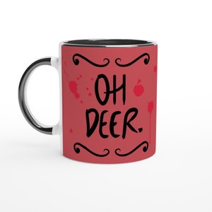 OH DEER Mug,  Alastor&#39;s Mug, Alastor  Radio Demon, Alastor Hazbin Hotel Inspired  Hazbin Hotel Inspired, Alastor&#39;s Inspired Design