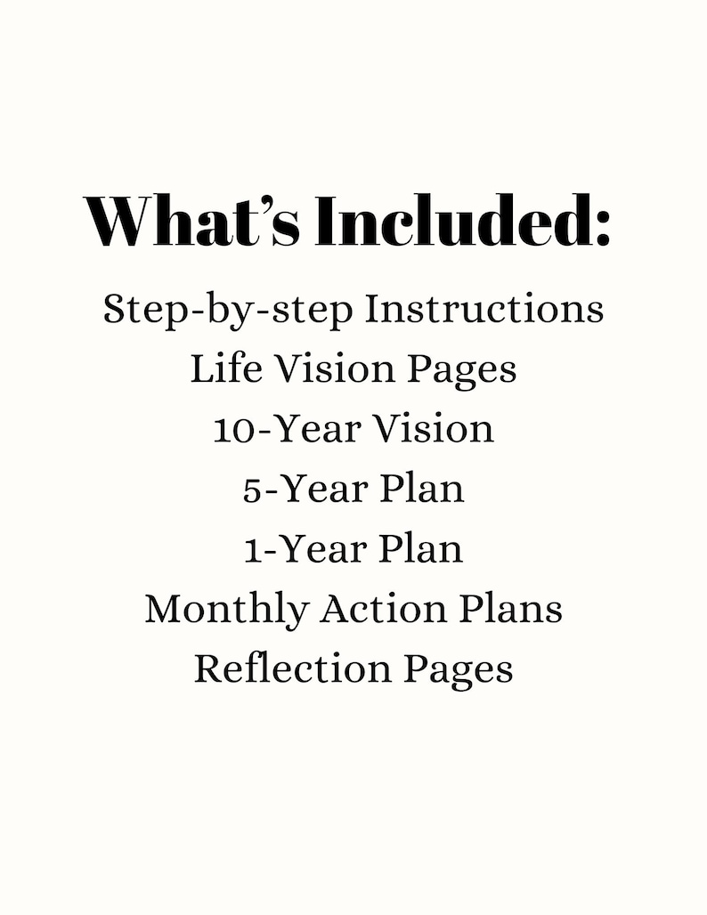 Ultimate Goal Setting Journal | Printable Goal Planner | Life- Monthly ...