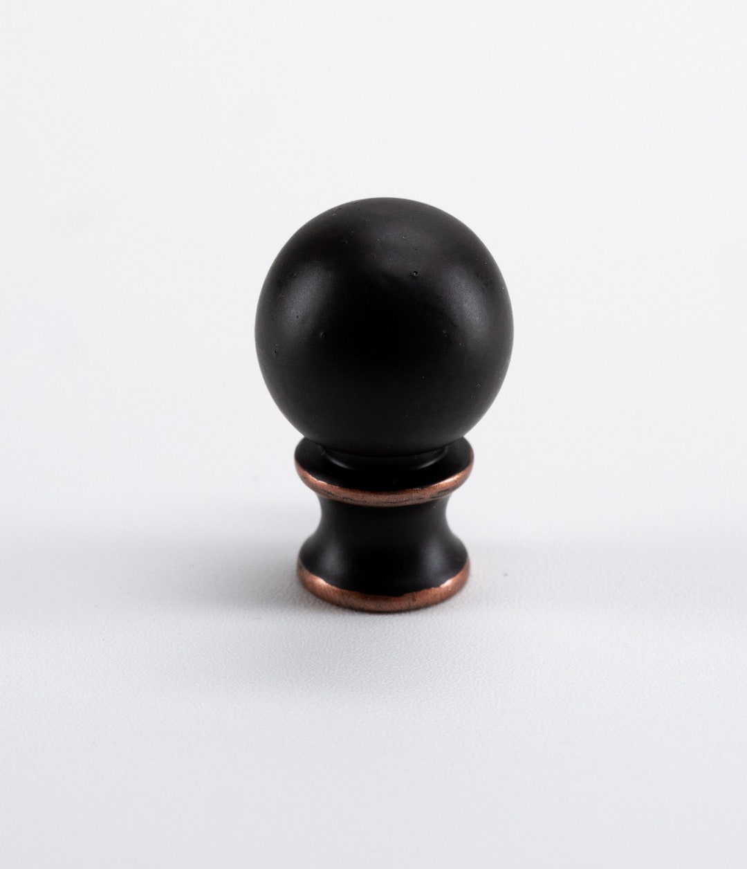 Unique Modern Contemporary Black Lamp Finials 1 1/2, Fits Standard