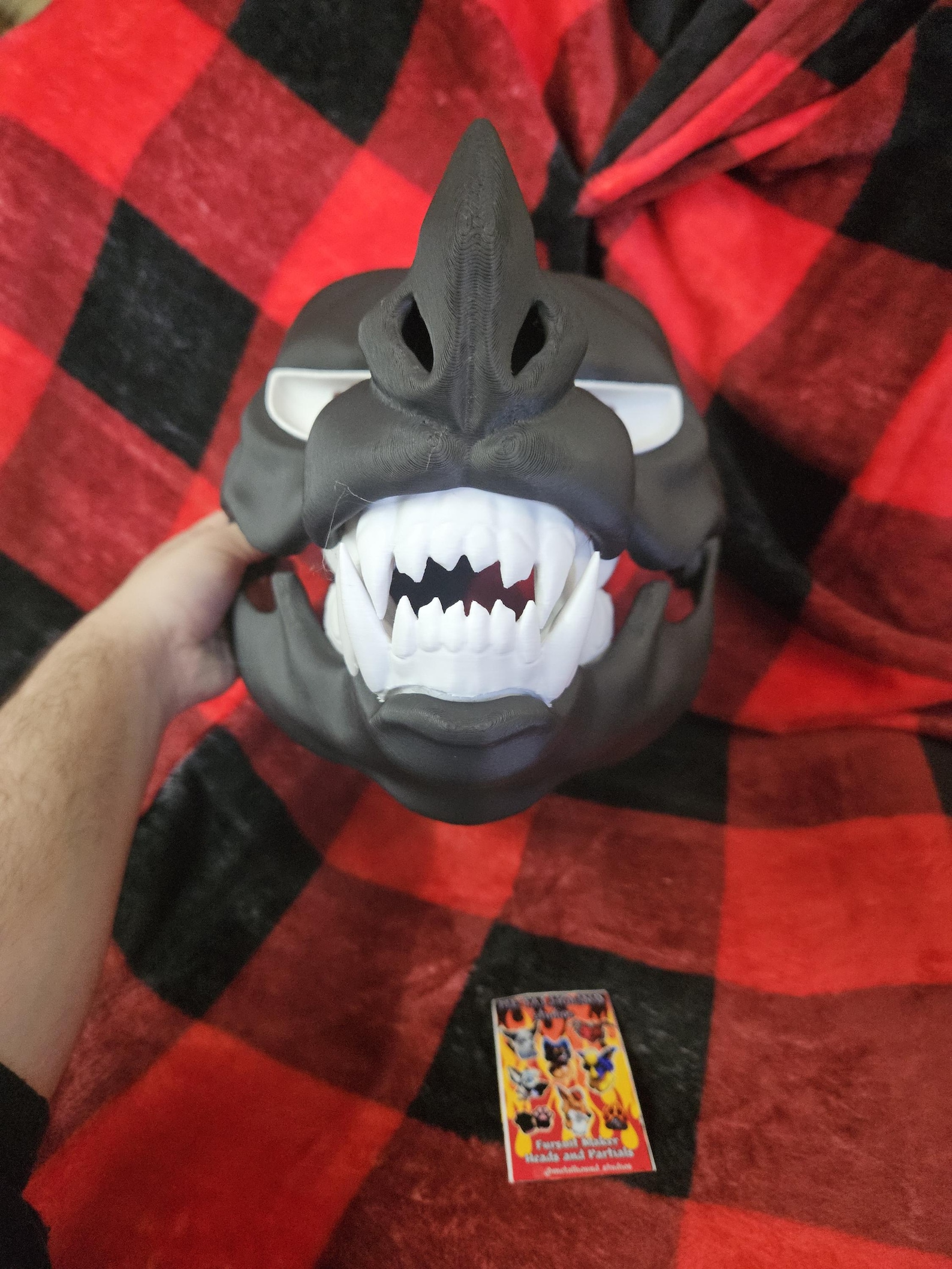 Snarling Semi Toony Vampire Bat Gargoyle Fursuit Head Base Monster ...