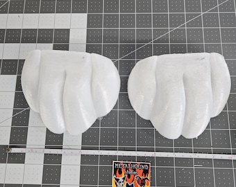 TPU realistic slim fursuit toes 3D printed, flexible hollow feetpaws