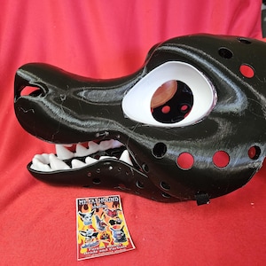 Dragon fursuit head base 3D printed with eye blanks, teeth, and moving jaw -  assembly optional- serpent, reptile, etc