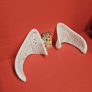 TPU flexible canine dog wolf ears for fursuits or cosplay masks, shepherd husky style