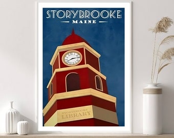 Once Upon A Time Poster, Storybrooke Wall Art, TV Show Poster, Once Upon A Time Art, Digital Download