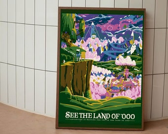 Plakat „Pora na przygodę”, plakat „Finn i Jake”, wydruk „Pora na przygodę”, plakat z kreskówką, grafika ścienna „Pora na przygodę”, pobieranie cyfrowe