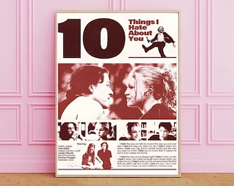 10 Things I Hate About You Movie Poster Print