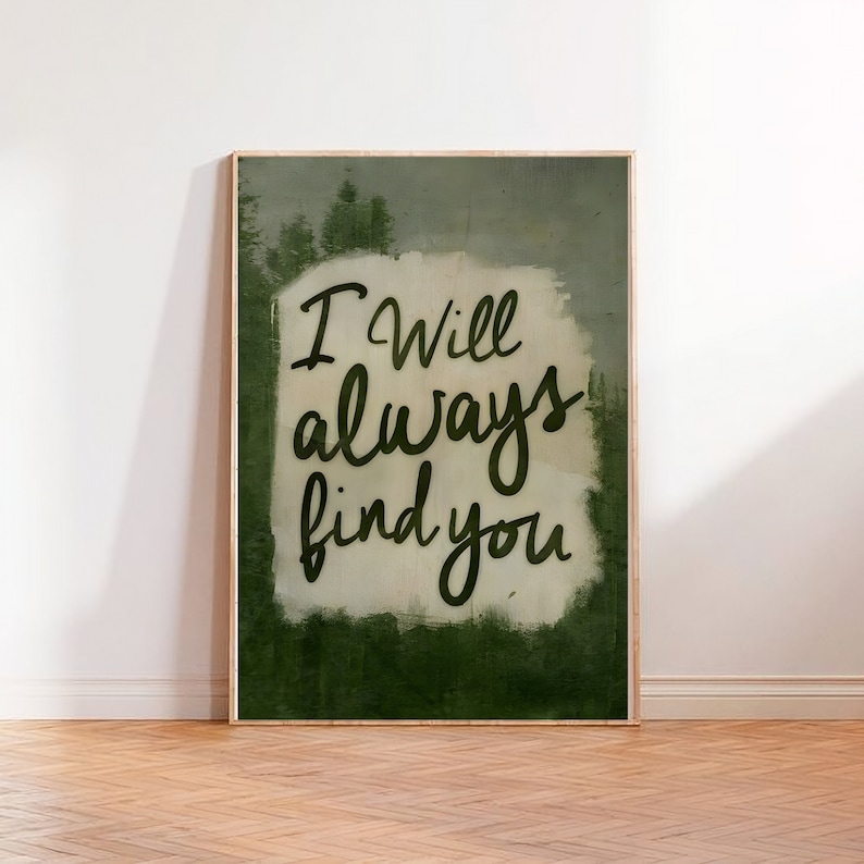 I Will Always Find You Art Print, TV Show Poster, OUAT Poster, Once ...