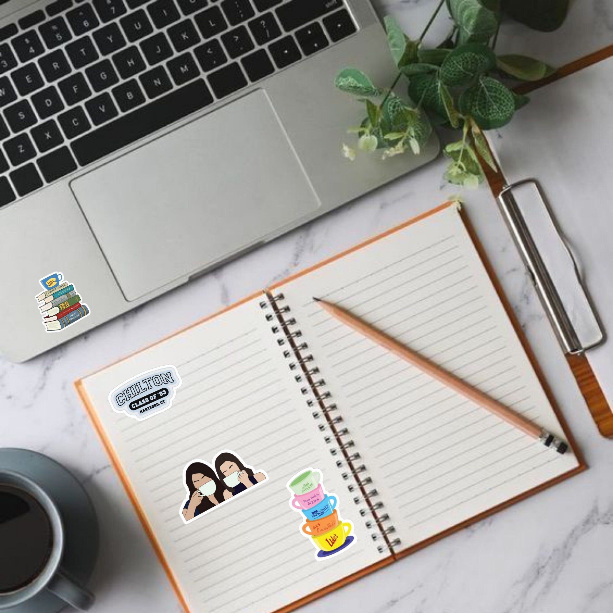 Gilmore Girls Aesthetic Sticker Set, Printable Stickers, Planner