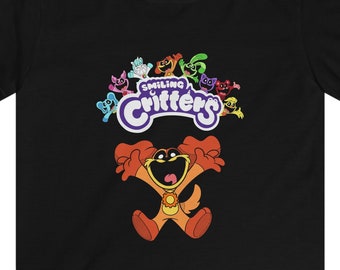 Smiling Critters Dog Day Kids T-Shirt/Tee/Top with a unique design. Unisex