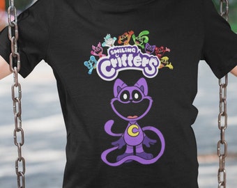 T-shirt/T-shirt pour enfant Smiley Cat Nap Poppy Playtime avec un design unique. Unisexe