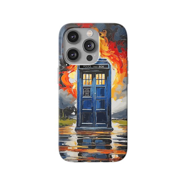 Doctor Who 60th Jubiläum - Tardis Reflection Handy/Handyhülle für Apple iPhone/Samsung. Einzigartig.