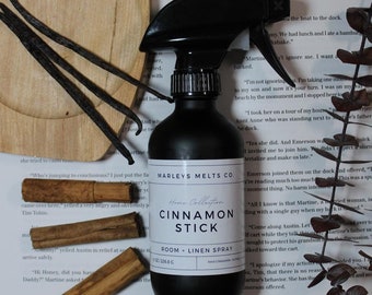 Canela en rama - Spray para ambientes Spray para ropa de cama Fragancia para el hogar Ambientador para coche Spray para ambientes y ropa de cama Spray para telas Spray para coche