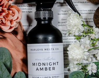 Midnight Amber - Spray per ambienti Spray per biancheria Profumo per la casa Deodorante per ambienti Deodorante per auto Spray per ambienti e biancheria Spray per tessuti Spray per auto