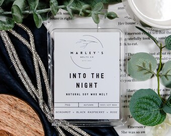 Into the Night - Soy Wax Melts Scented Wax Melts Wax Cubes Soy Wax Tarts Strong Wax Melts Natural Wax Melts