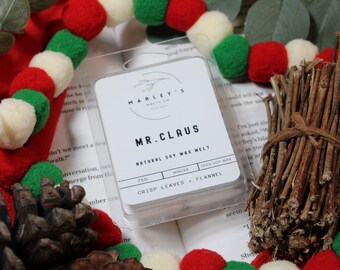 Mr. Claus - Soy Wax Melts Scented Wax Melts Wax Cubes Soy Wax Tarts Strong Wax Melts Natural Wax Melts