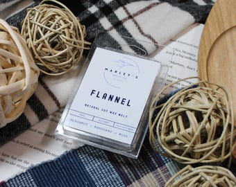 Flannel - Soy Wax Melts Scented Wax Melts Wax Cubes Soy Wax Tarts Strong Wax Melts Natural Wax Melts