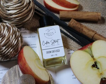 Cider Street - Fall Reed Diffusers | Autumn Oil Diffuser | Room Diffuser | Home Fragrance