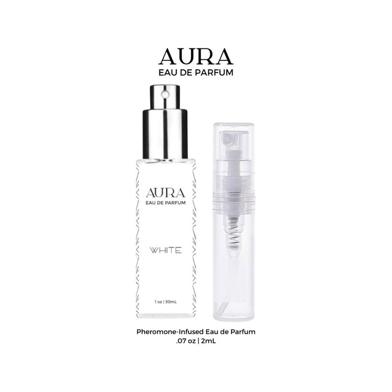Aura White Pheromone Infused Eau De Parfum Sample Unisex Love