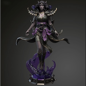 Xal&#39;atath 3D Printed Statue | Warcraft | 1:10 Scale 235mm/9.2&quot; | Collectible Fantasy Figure for Display & RPG Gaming