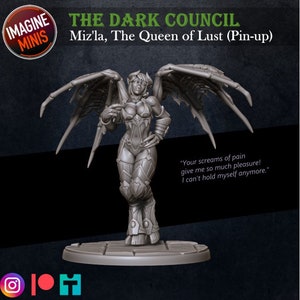 Winged Succubus, Queen Of Lust (options without wings or with armour)