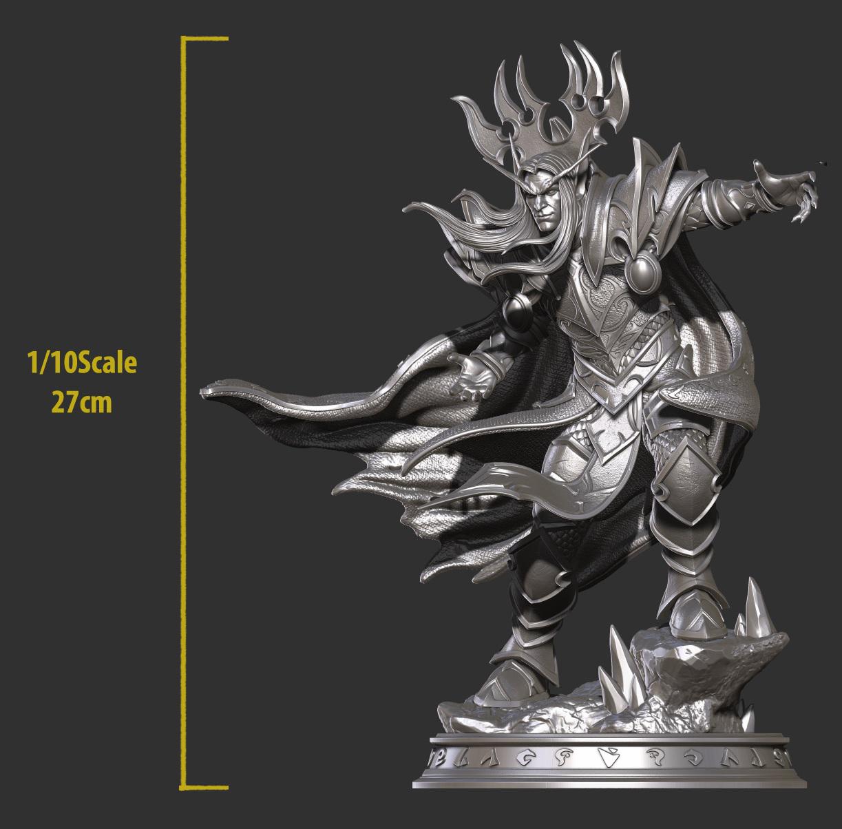 Kael'thas Sunstrider | 3D Printed Statue | Warcraft | 1:10 Scale