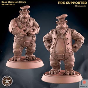 Pandaren Warcraft Chef met Food Cart-collectie | 3 varianten | 32 mm schaal | 3D-geprinte miniaturen voor tafel-RPG
