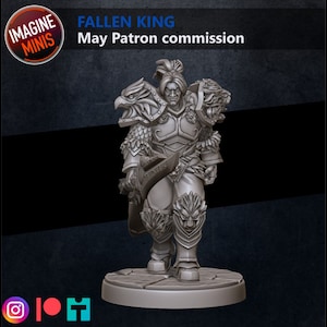 Varian Wrynn the Fallen King With 4 Hand Options