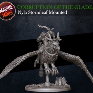 Shooting Female Night Elf Rider Flying Hippogryph From Corruption Of The Glades 3 Series