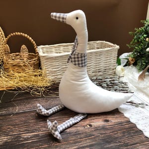 Ganso para interior de estilo rústico, decoración de dormitorio de cabaña para amantes del hogar, adorno de estilo minimalista, regalo personalizado para padre.