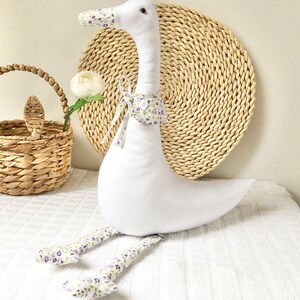 Oca retrò con biglietto personalizzato, mini regalo per coppie, regalo con sorriso per amici, decorazione retrò a forma di oca in camera da letto, decorazione personalizzata per la mamma
