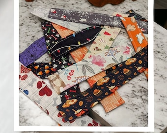 Swappable Dog Collar Covers, Holiday Prints