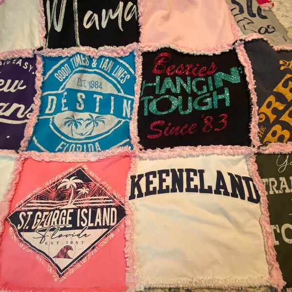 T Shirt Rag Quilt Etsy