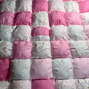 Kraamcadeau op maat gemaakte bladerdeeg/koekjesquilt