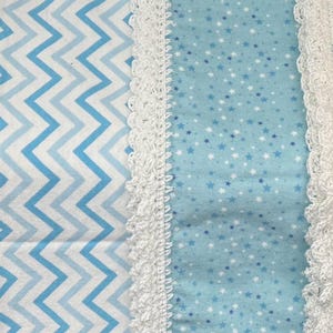Flannel Baby Receiving Blanket with Crochet Edge (Grp1)