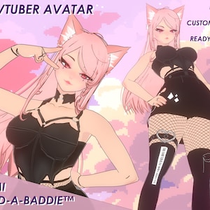3D VTUBER MODEL - Izumi - Cat girl! - Customizable! Ready to use!