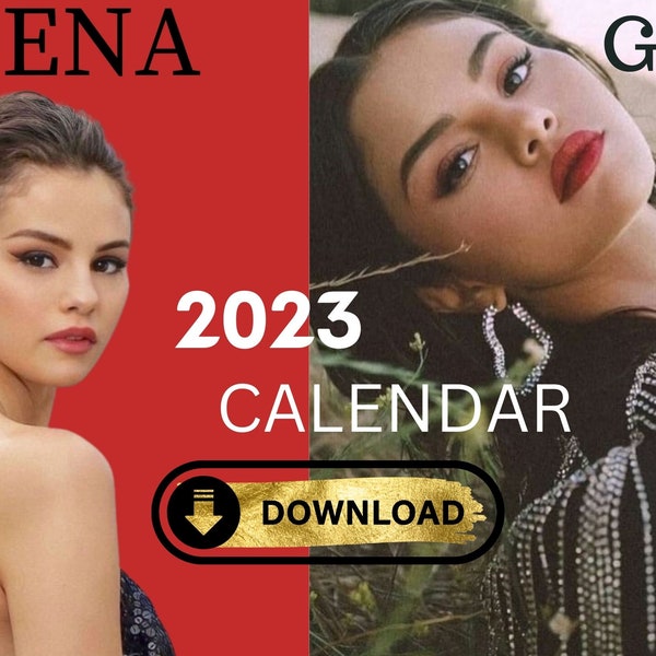 Selena Gomez 2024 Calendar Etsy