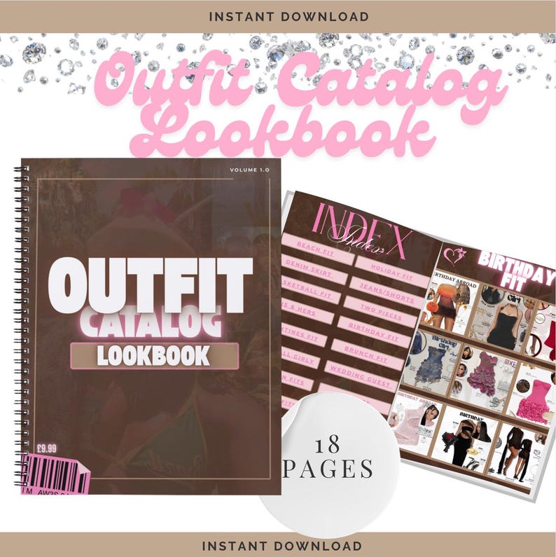 Outfit Catalog Lookbook, Magazine Digital Book, Classy Luxury Style