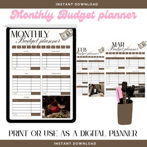 Printable Monthly Budget Planner Worksheet for Bullet Journal Monthly Budget Tracker Journal Page Printable Spending Tracker Monthly Budget