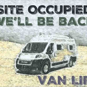 Printable RV Site Occupied Yard Sign Digital Instant Download