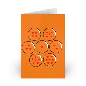 Dragon Ball - Tarjeta de cumpleaños personalizada de Dragon Balls - Anime Manga