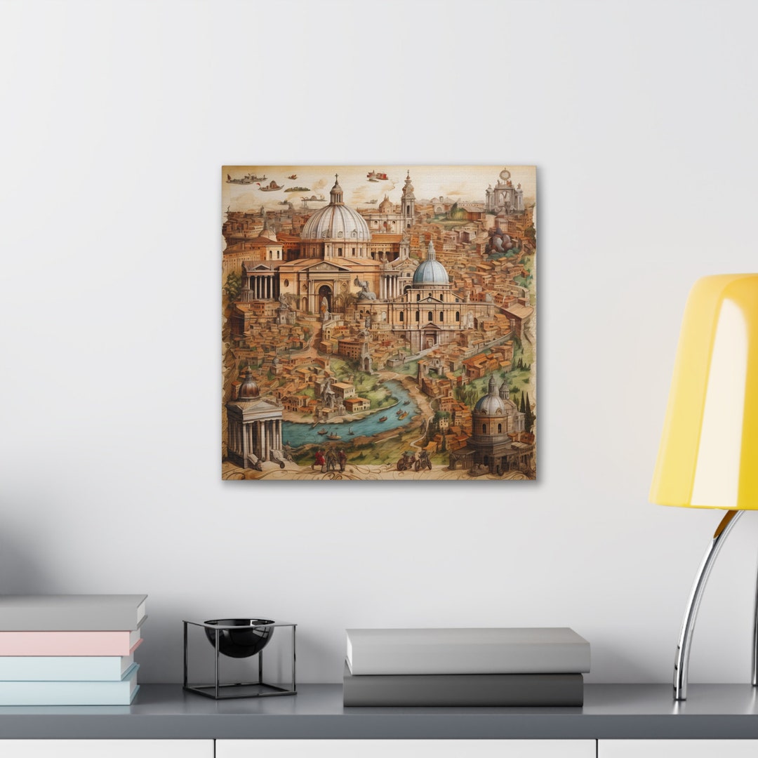 Ancient Rome Digital Wall Art Canvas Roman Empire Decor Etsy