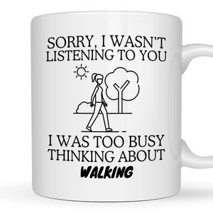 Walking Gift Personalised Coffee Mug Gift For Walking Enthusiast Funny Gift Tea Cup Hobby Birthday Present